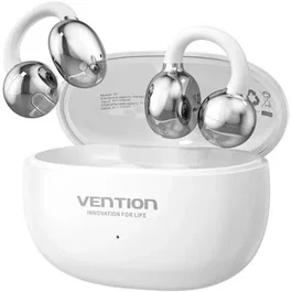 Vention Echo Clip A11 Pro Auriculares Bluetooth con Estuche de Carga, Autonomía 6h, Blancos